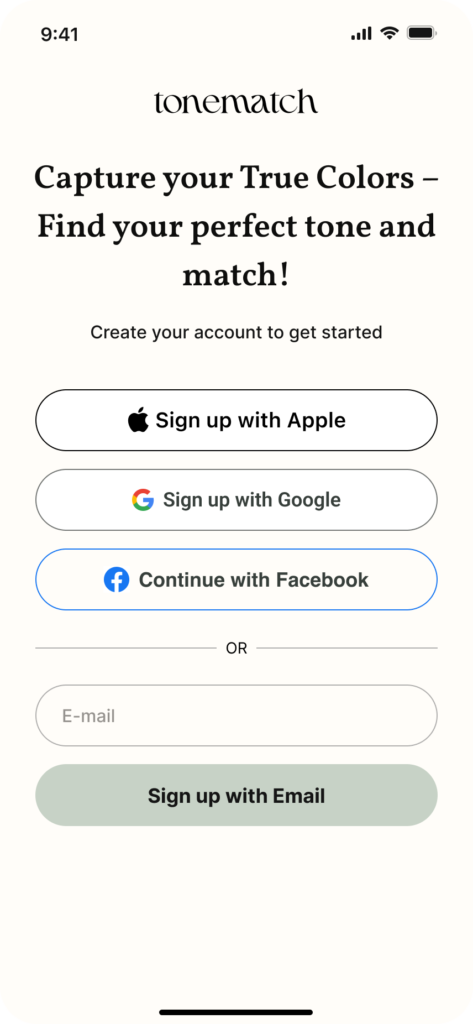 tonematch onboarding screen 6